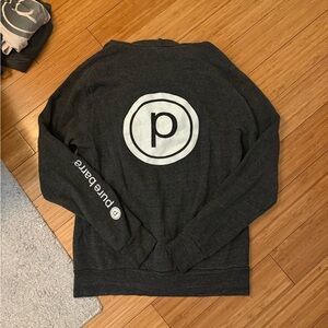 Pure Barre Black Zip up Sweater